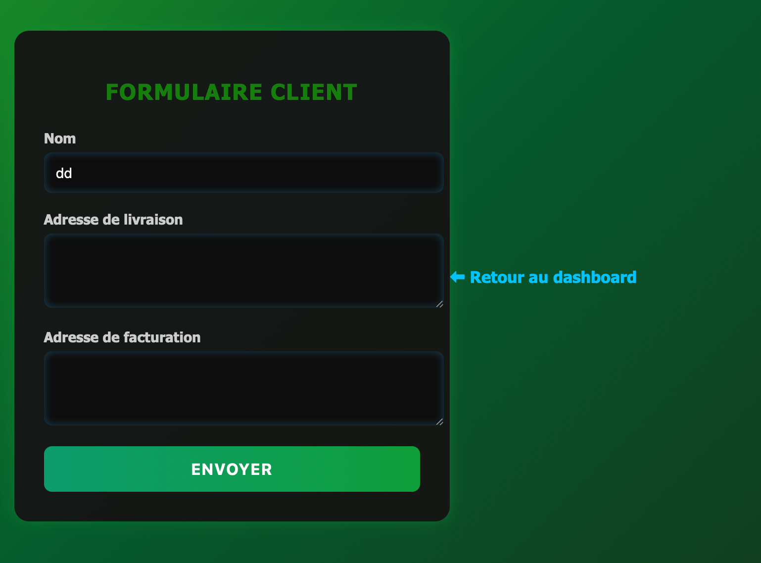 Client formulaire